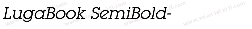 LugaBook SemiBold字体转换